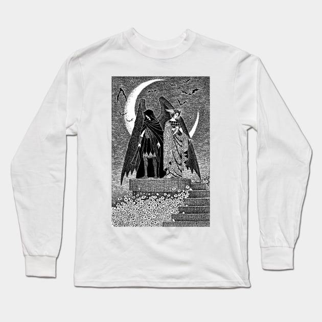 Thanatos and Hypnos Long Sleeve T-Shirt by Haunted Nonsense